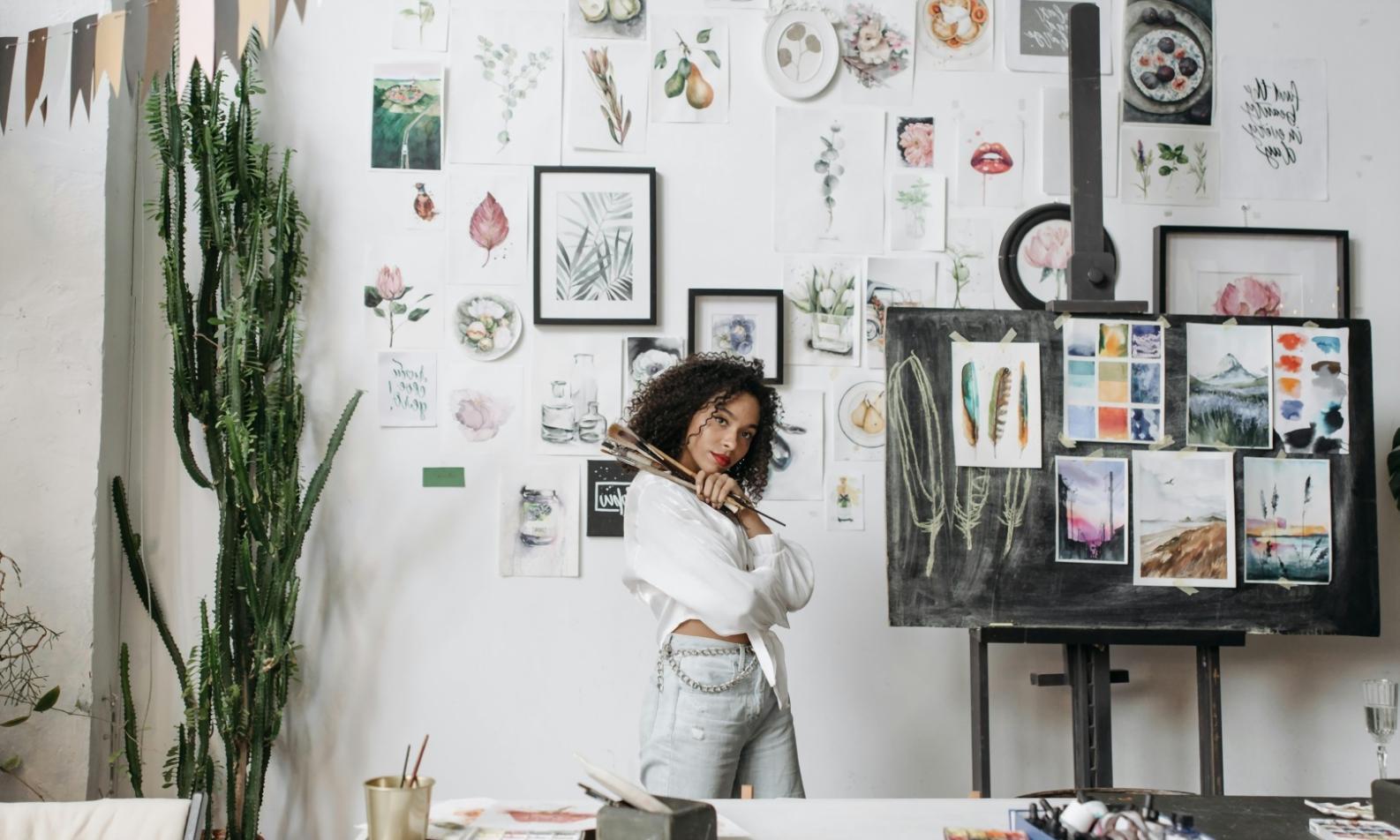 Warme und kalte Farbtöne im Kontrast